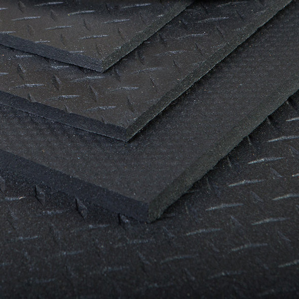 Supermats 4x6-Foot Heavy-Duty Solid Rubber Gym Floor Mat Non-Porous High-Traction Surface