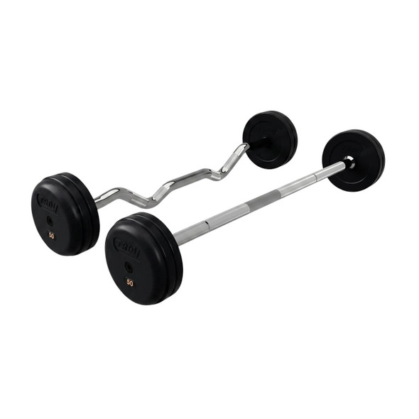 Troy Rubber-Coated Fixed Barbell Set