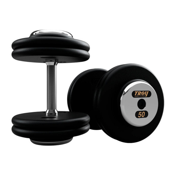 Troy Commercial Black Pro-Style Dumbbells