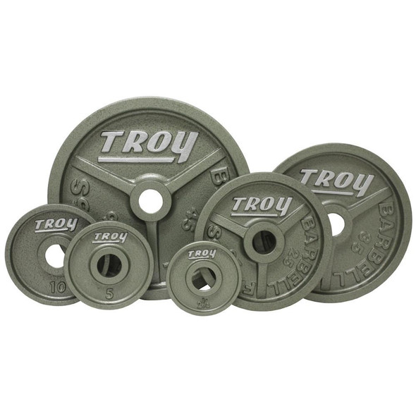 Troy (#HO) Gray Machined Olympic Plates