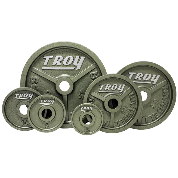 Troy Gray Machined Weight Plates w/ Wide Flange