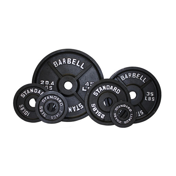 Troy USA Sports Black Cast Iron Olympic Plates