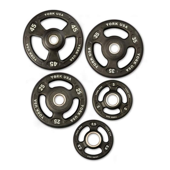 York Iso-Grip Urethane Weight Plates