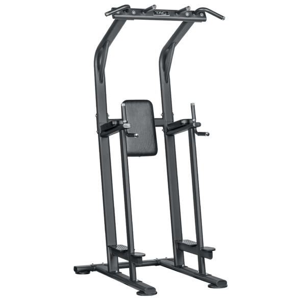 TAG Fitness Bodyweight Power Tower with Pull-Up, Dip, and Knee Raise Stations