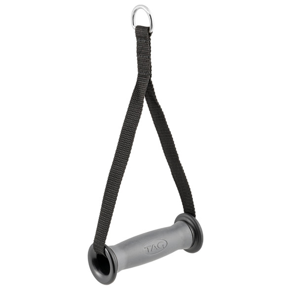 TAG Fitness Nylon Cable Handle with Contoured Rubber Grip