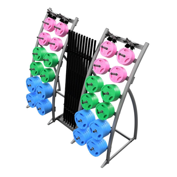 Troy 20-Pack Colored Cardio Pump Set & Rack