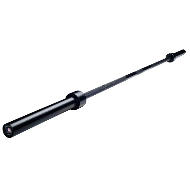 Solid Bar Fitness 7' Black Zinc Olympic Power Bar