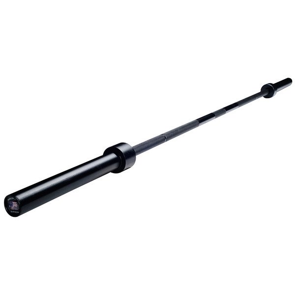 Solid Bar Fitness 7' Black Zinc Power Bar