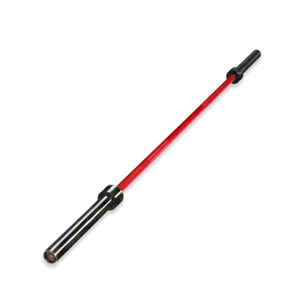 Solid Bar Fitness Cerakote Olympic Bar - Red Shaft/Black Sleeves Solid Bar Fitness Cerakote Olympic Bar - Red Shaft/Black Sleeves