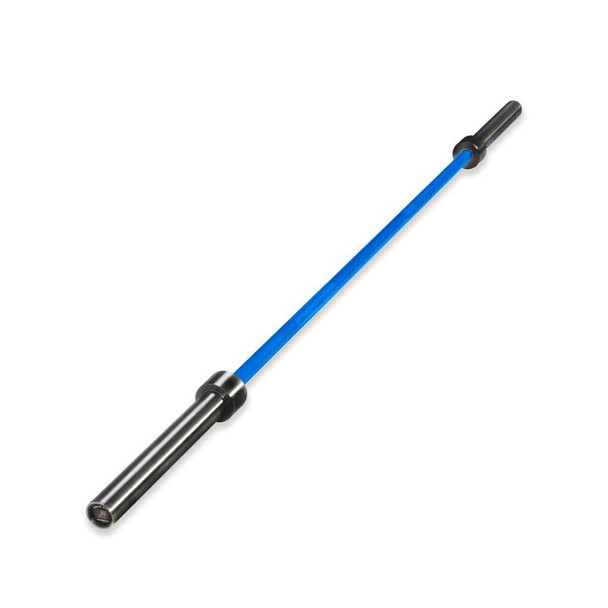 Solid Bar Fitness (CS190) Cerakote Weightlifting Bar - Blue Shaft/Black Sleeves
