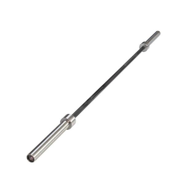 Solid Bar Fitness Cerakote Olympic Bar - Black Shaft/Chrome Sleeves