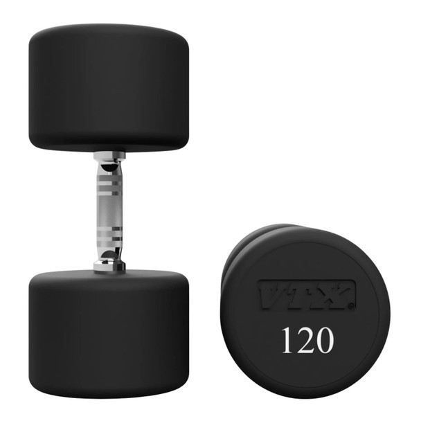 Troy VTX (XD-U) Round Urethane Dumbbells - 120 lb Pair