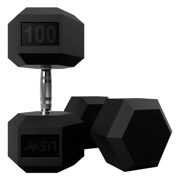 Troy USA Sports (HD-R) Rubber-Encased Hex Dumbbells