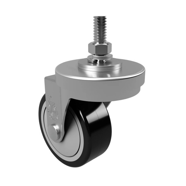 Troy Commercial Aerobic Dumbbell Rack -  Optional Rolling Caster Rear View