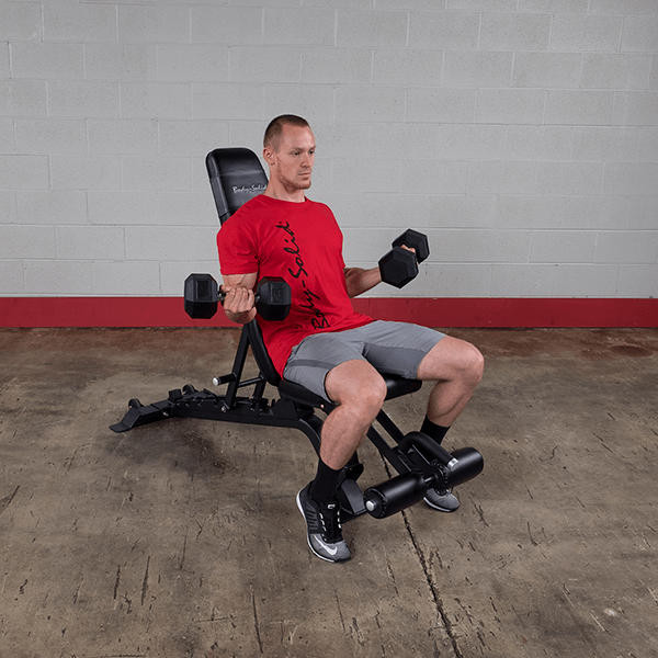 Body-Solid (SFID425) Pro Clubline Adjustable Bench - Incline Bicep Curl Exercise