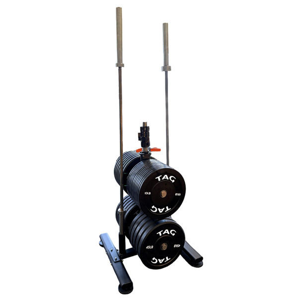 TAG Fitness Olympic Weight Tree w/ Weight Bar Holders