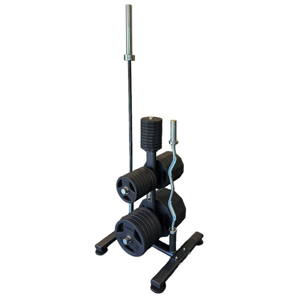 TAG Fitness Weight Plate Tree w/ Olympic Bar Holders