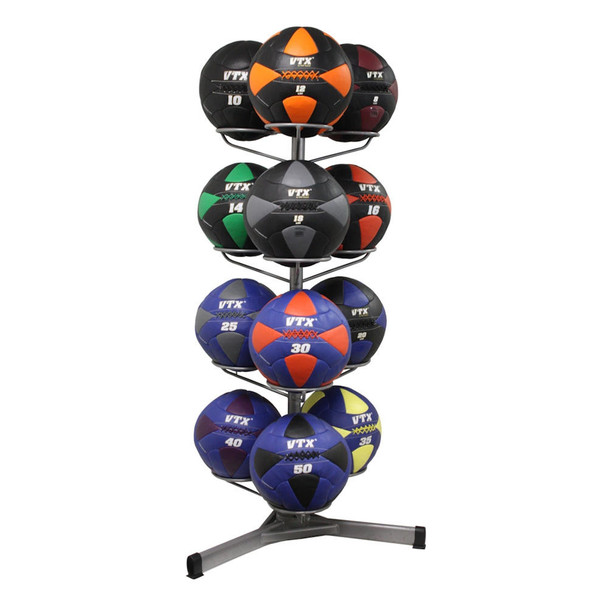 Troy VTX Gym Wall Ball Set with Vertical Storage Rack