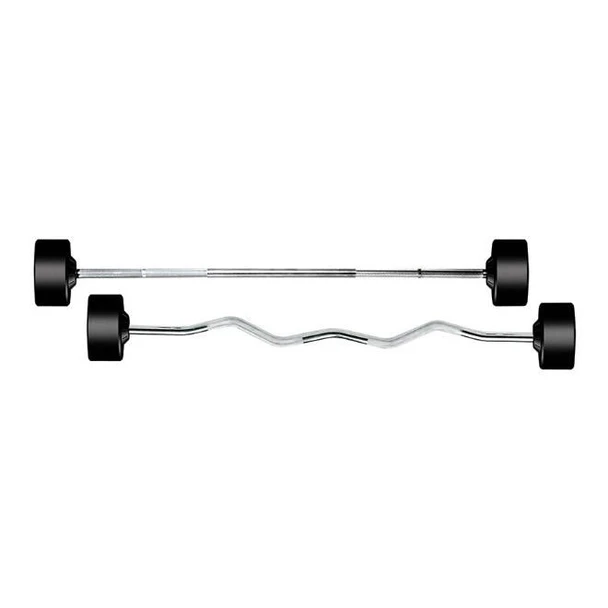 York YFB Commercial 20-110 lb Preset Rubber Barbell Set