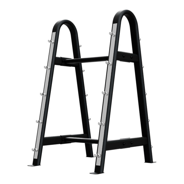 Troy (20-110 lb) Fixed Urethane Barbells & Rack