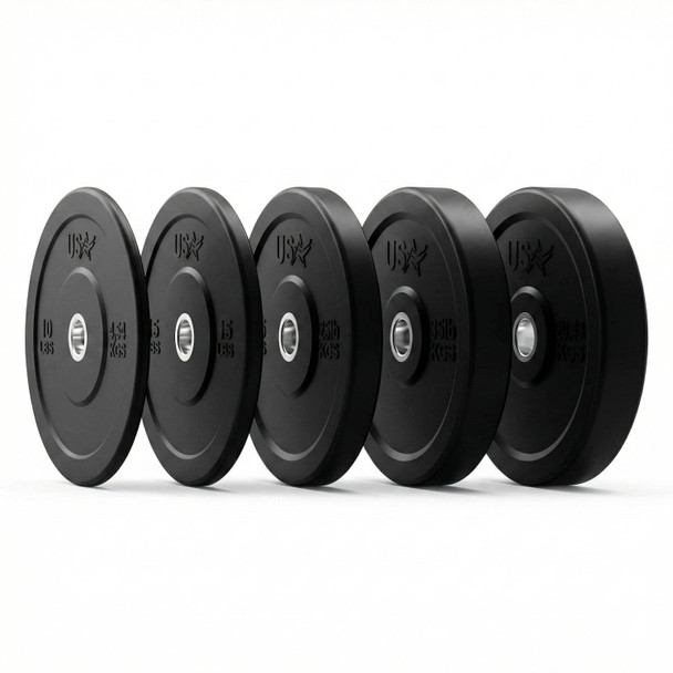 Troy USA Sports Solid Rubber Bumper Plates