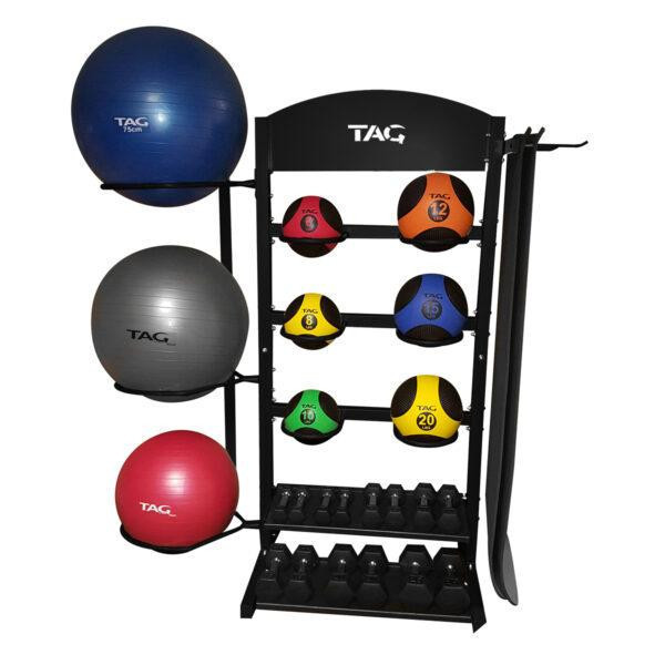 TAG Fitness Versa Gym Accessory Rack w/ Optional Equipment