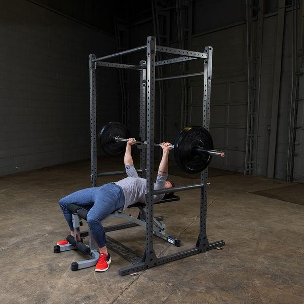 Body-Solid (PPR1000) Powerline Power Cage - Bench Press Exercise w/ Optional Bench