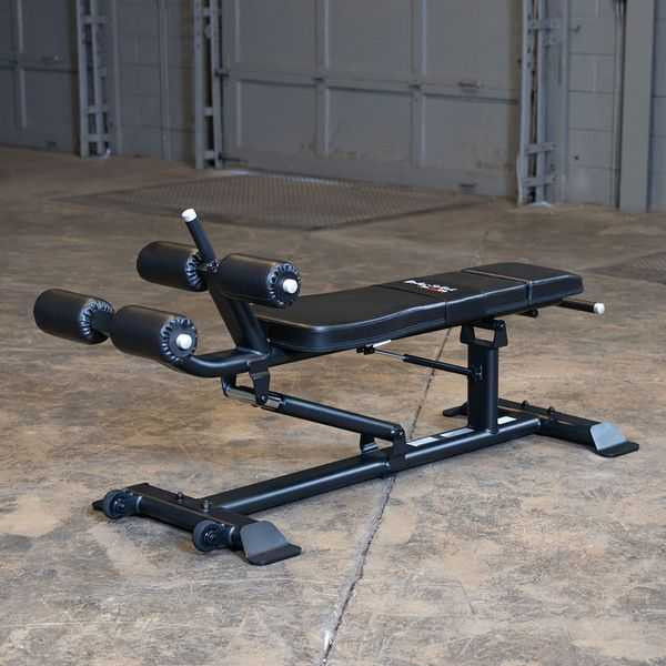 Body-Solid Adjustable Core Bench in Flat Position