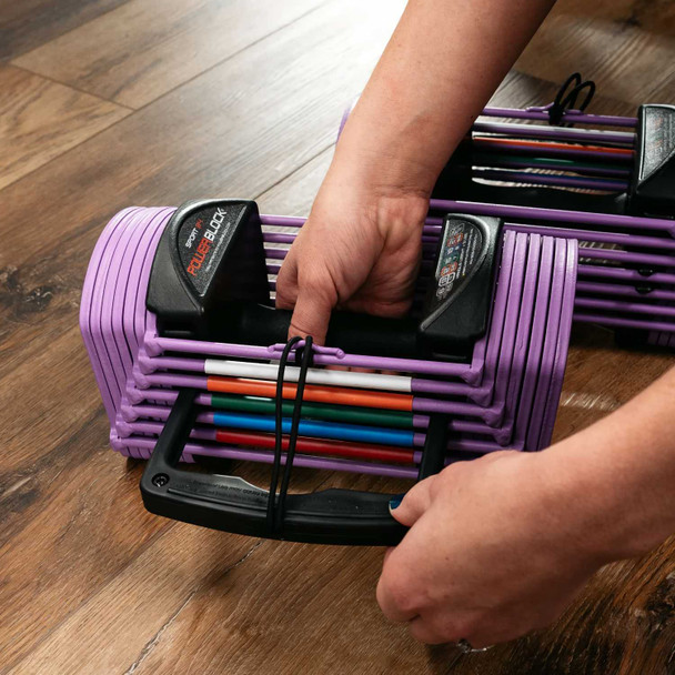 PowerBlock Sport 24 Adjustable Dumbbells - Selectorized Weight Selection