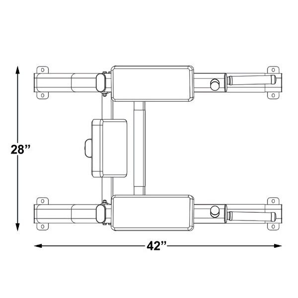 Inflight Fitness Bodyweight Training Station Footprint Dimensions