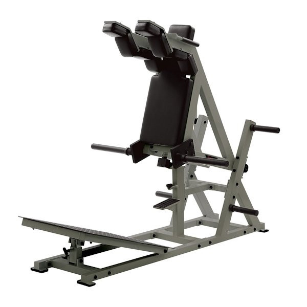 York Barbell Commercial Hack Squat Trainer with Silver Frame