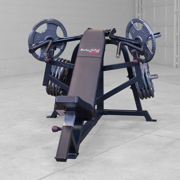Body-Solid (LVIPB) Leverage Incline Press w/ Optional Weights - Front View