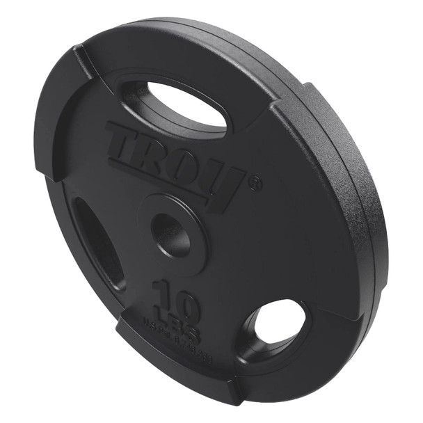 Troy 10 lb Rubber Grip Plate