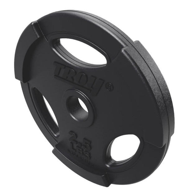 Troy 2.5 lb Rubberized Grip Plate for Cardio Barbell Weight Set