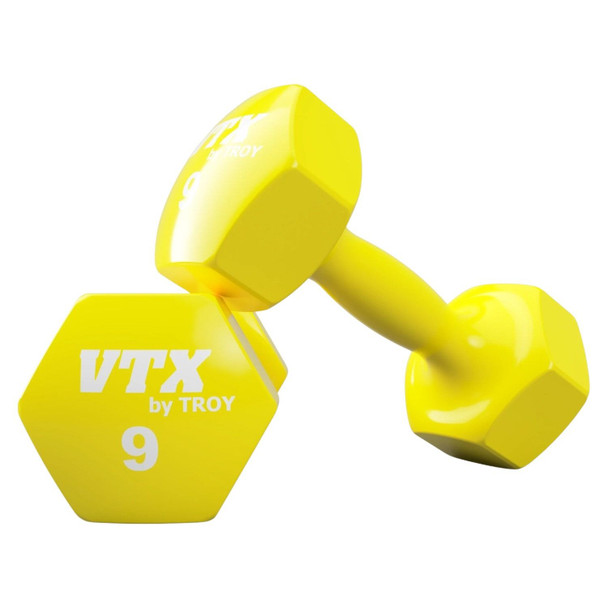 Troy VTX 9 lb Vinyl Dumbbells