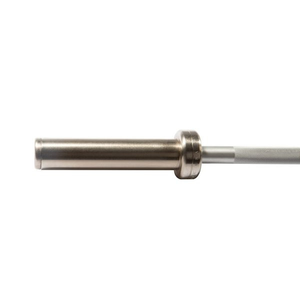 York (32032) 6' Aluminum Olympic Bar - Sleeve Close View