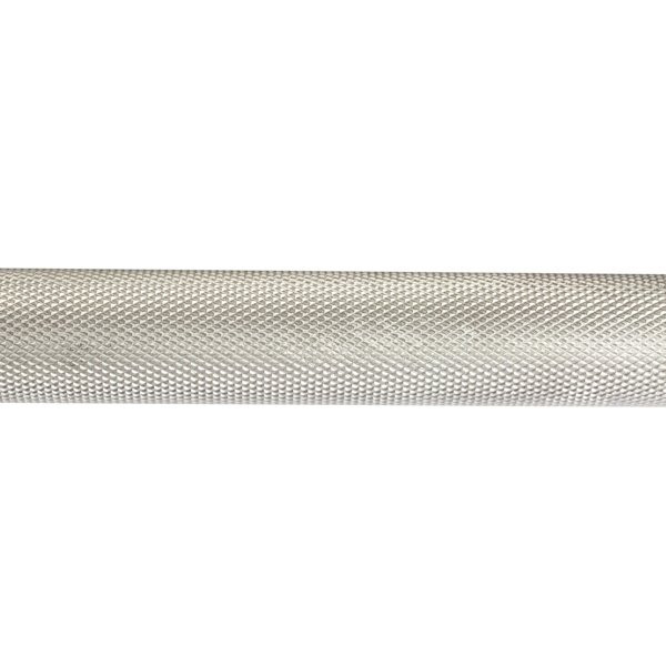 York Barbell (32032) 6' Aluminum Olympic Bar - Knurl Pattern Close View