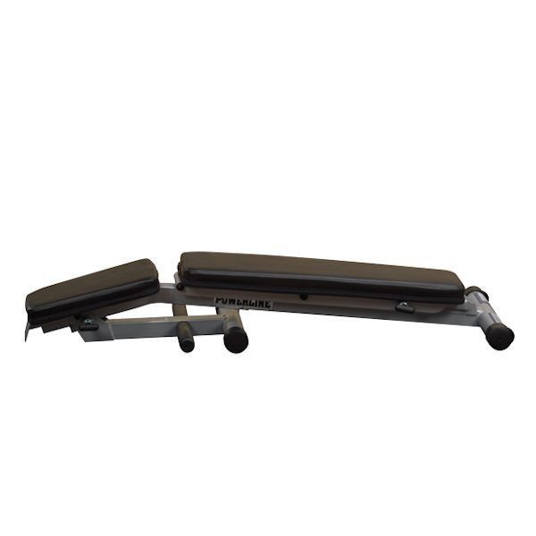 Body-Solid (PFID125X) Powerline Folding Bench - Folded for Storage