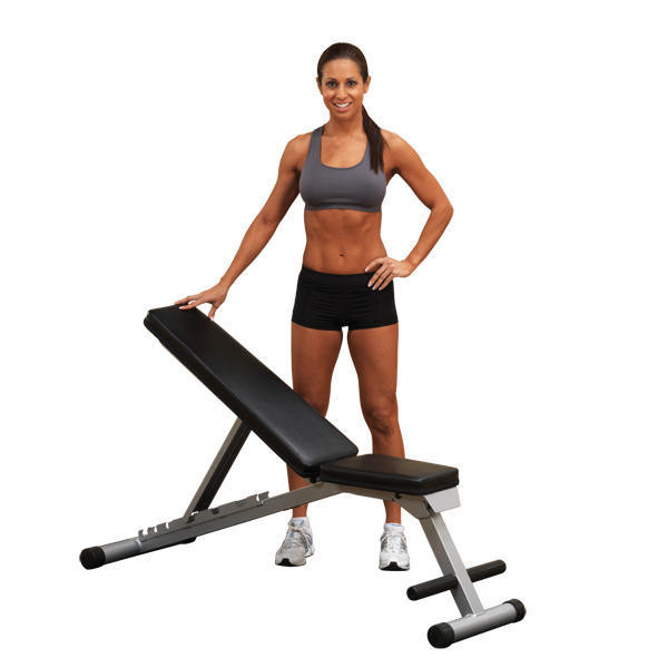 Body-Solid Adjustable Free Weight Bench in Incline Position
