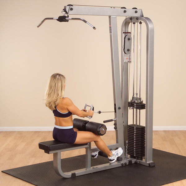 Body-Solid (SLM300G) Pro Clubline Lat Machine - Seated Mid Row Exercise