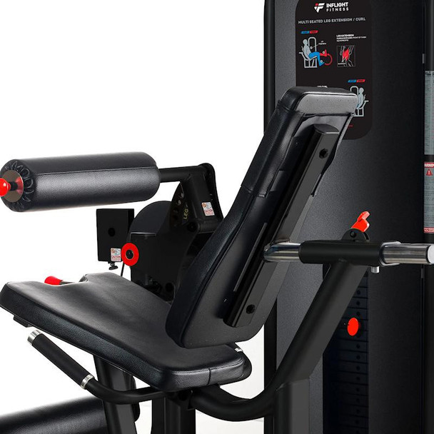 Inflight Fitness Selectorized Thigh Station Showing Back Angle