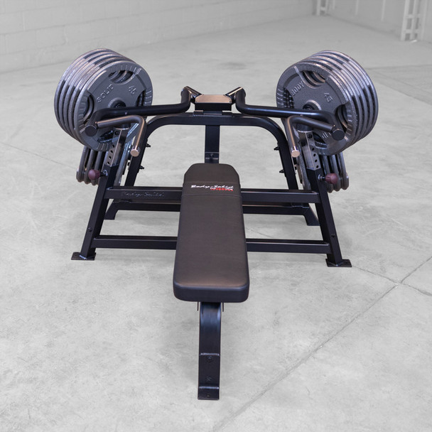 Body-Solid Independent Press Station with Optional Plates Front Profile