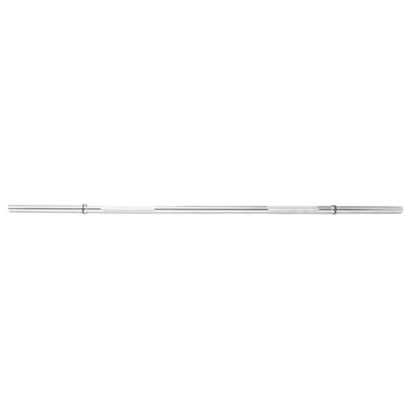 York Barbell Chrome Home Weight Bar Showing Full Length