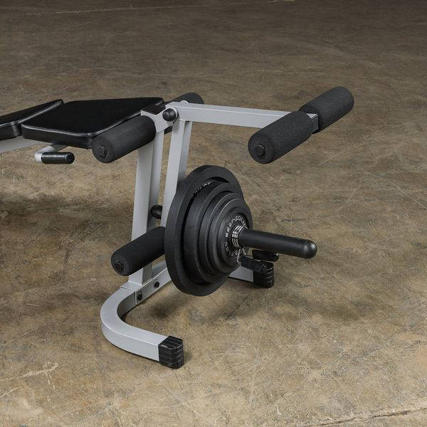 Body-Solid (PLCE165X) Leg Extension/Curl w/ Optional Olympic Adapter and Plates