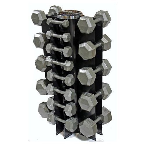 Troy VTX (GVDR-13) Vertical Dumbbell Rack w/ Optional Cast Iron Hex Dumbbells