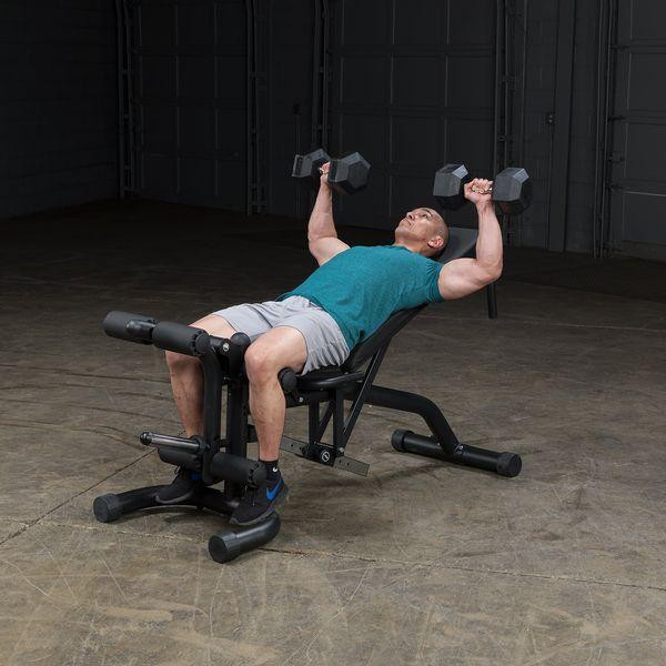 Body-Solid (FID46) Adjustable Weight Bench - Incline Dumbbell Press Exercise