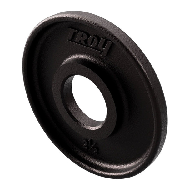 Troy (PO) 2.5 lb Black Machined Olympic Plate