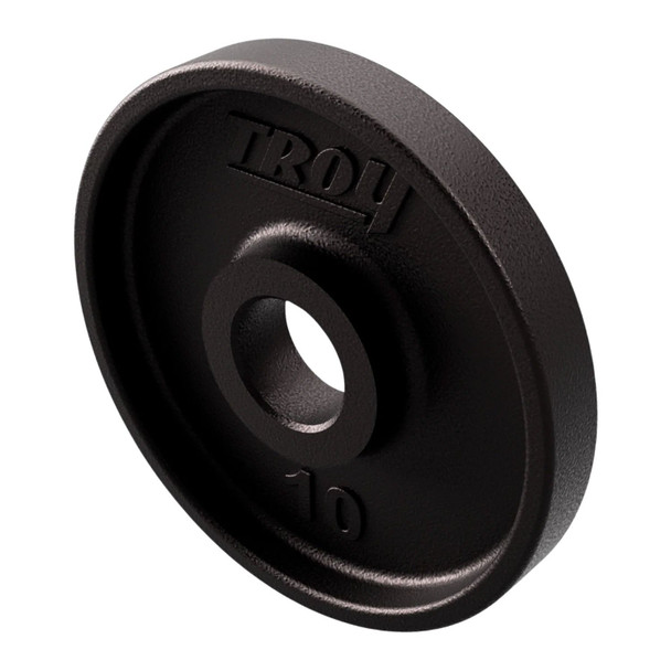Troy (PO) 10 lb Black Cast Iron Weight Plate