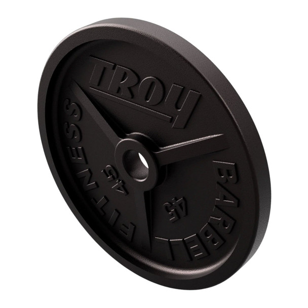 Troy 45 lb Black Cast Iron Plate