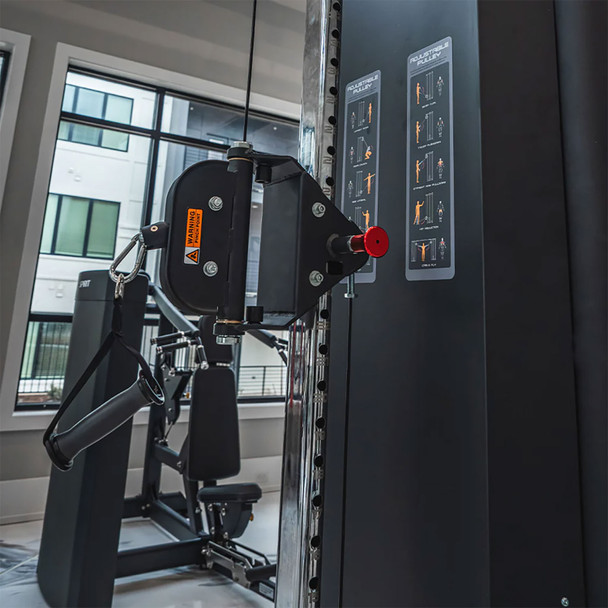 TKO (7030-B) Cable Crossover Machine - Adjustable Pulley & Instructional Placard